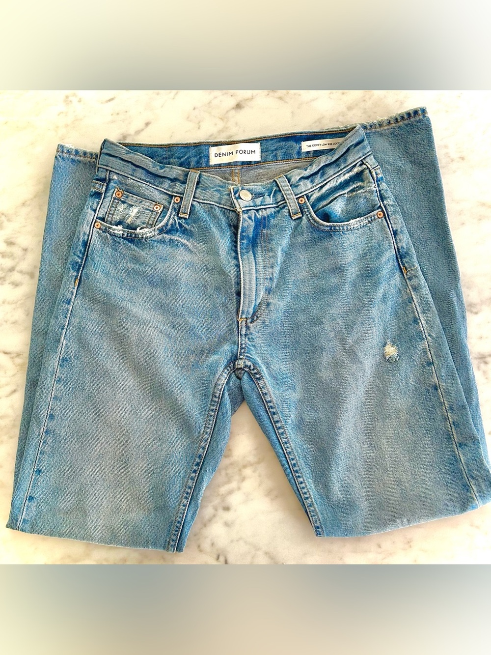 Denim Forum The Comfy Low Rise Loose Jeans 30L Size 24
